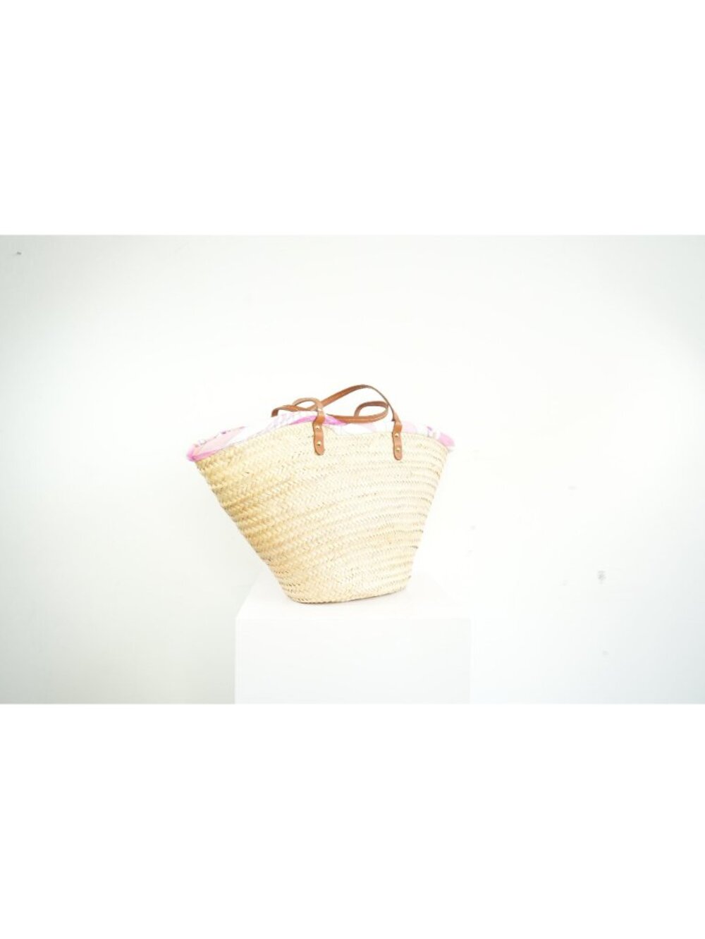 Emilio Pucci Wicker Basket Pink Inside Pattern (Deadstock) w/ dust bag - Picture 7 of 11